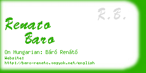 renato baro business card