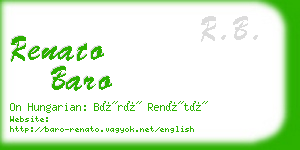 renato baro business card